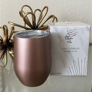 NIB Chic & Tonic Stainless Steel Insulated Wine Tumbler